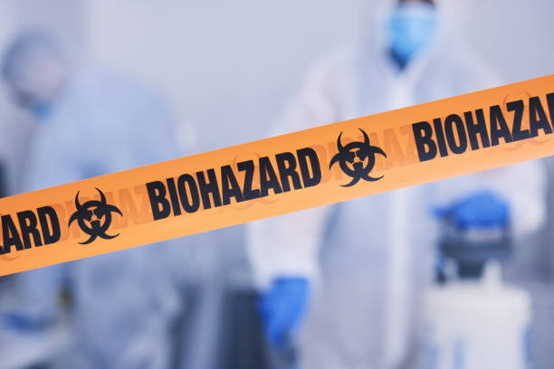 Professional Biohazard Cleanup technician working in Vincentown, NJ